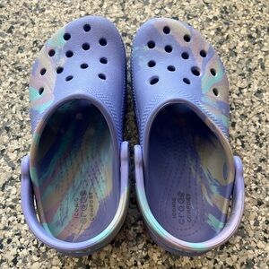 CROCS Kids Sandals - Purple and Teal